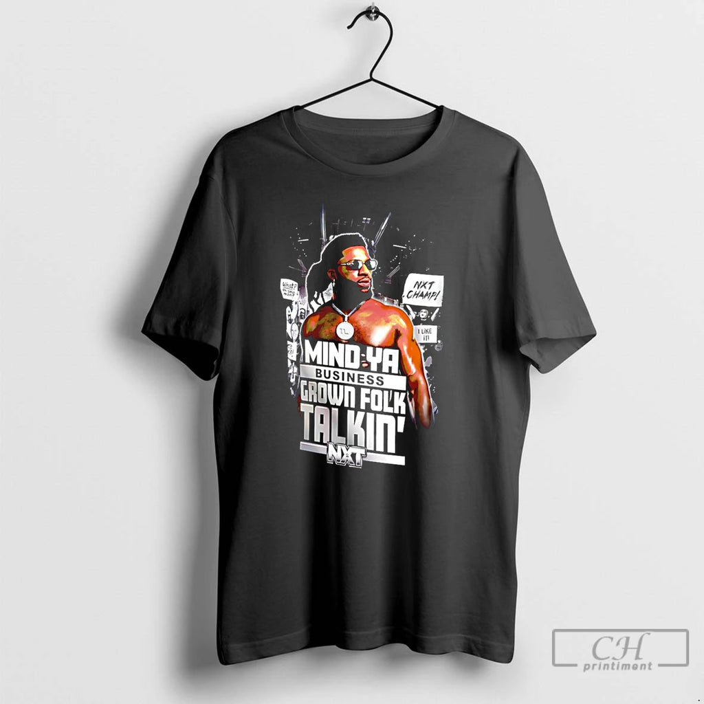 Premium Trick Williams Mind Ya Business Grown Folk Talkin T Shirts Hoodie Sweatshirt | PurePodTees.com