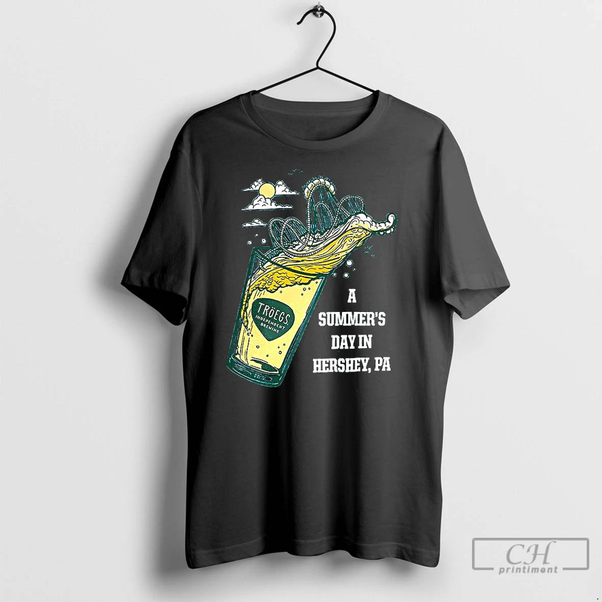 Premium Troegs Independent Brewing A Summers Day In Hershey Roller Coaster Shirt Hoodie Sweatshirt | PurePodTees.com