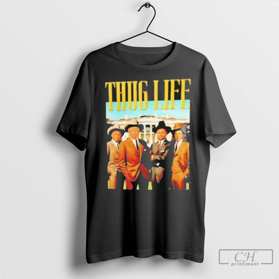 Premium Trump Vance Kennedy Musk 2024 Thug Life Black Shirt Hoodie Sweatshirt | PurePodTees.com
