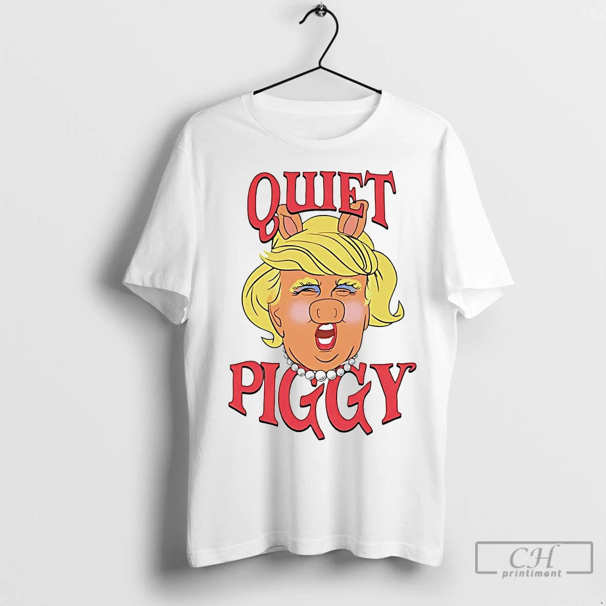 Premium Trump Pig Quiet Piggy Anti Trump Shirt Hoodie Sweatshirt | PurePodTees.com