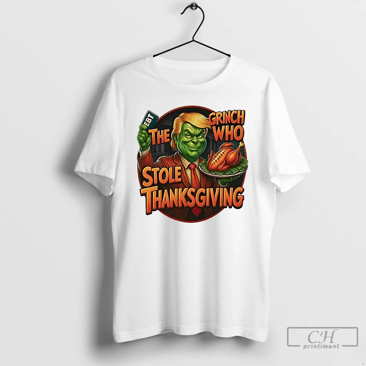 Premium Trump The Grinch Who Stole Thanksgiving T Shirts Hoodie Sweatshirt | PurePodTees.com