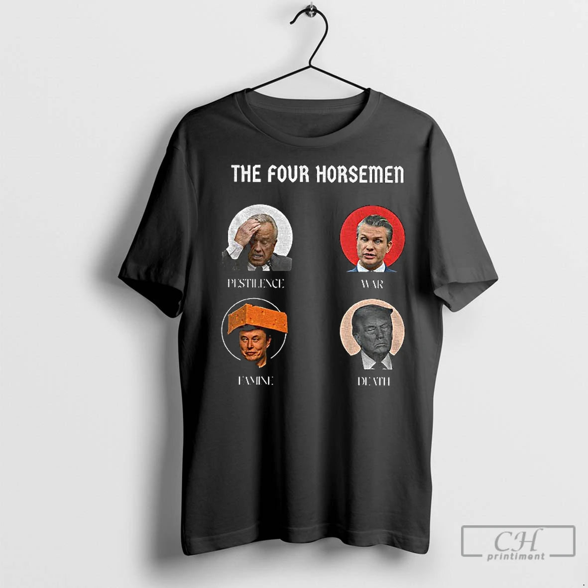 Premium Trump Vs Elon Musk The Four Horsemen Pestilence War Famine Death Shirt Hoodie Sweatshirt | PurePodTees.com