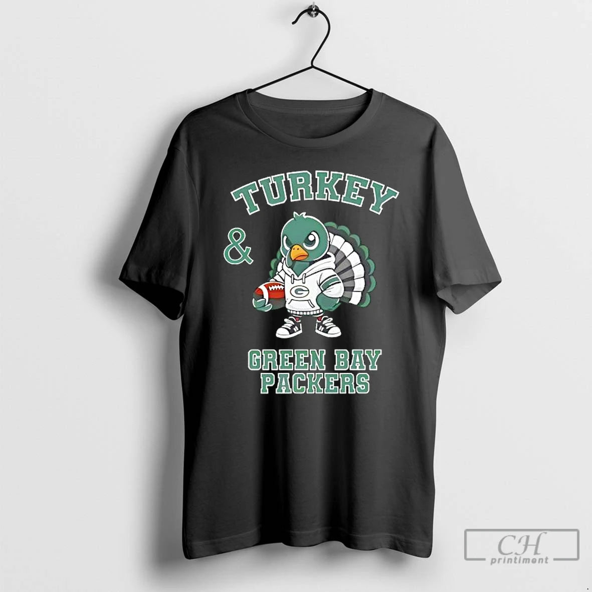 Premium Turkey Green Bay Packers Thanksgiving T Shirts Hoodie Sweatshirt | PurePodTees.com