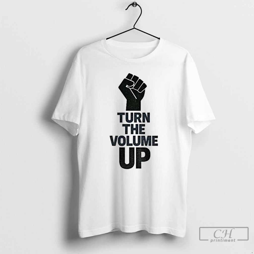 Premium Turn The Volume Up Zohran Mamdani Four Words Baby T Shirts Hoodie Sweatshirt | PurePodTees.com