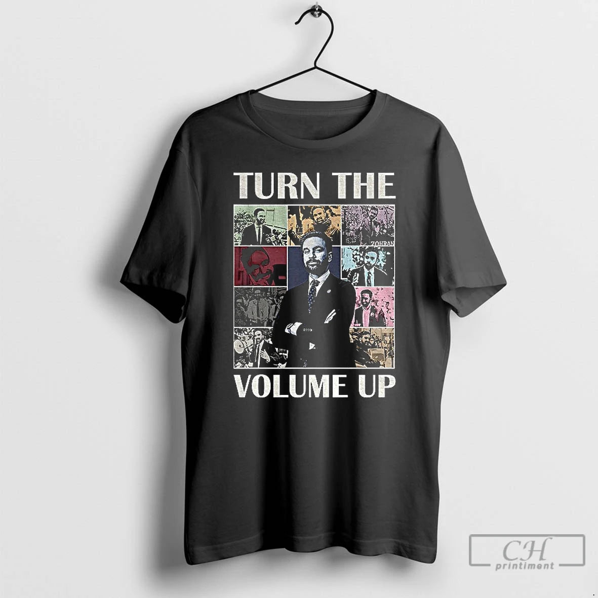 Premium Turn The Volume Up Zohran Mamdani New York Mayor 2026 Era Tour T Shirts Hoodie Sweatshirt | PurePodTees.com