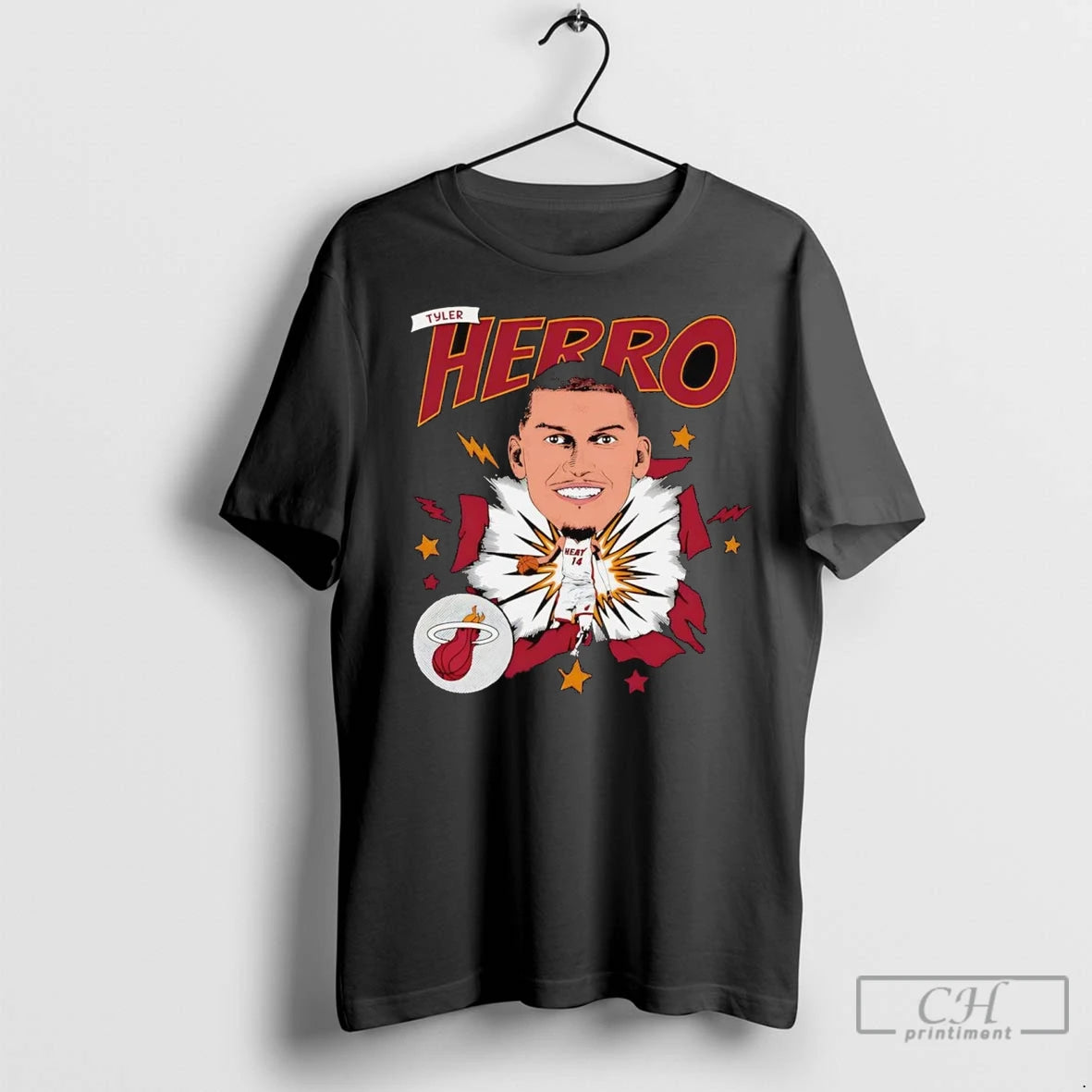 Premium Tyler Herro Caricature Miami Heat Shirt Hoodie Sweatshirt | PurePodTees.com