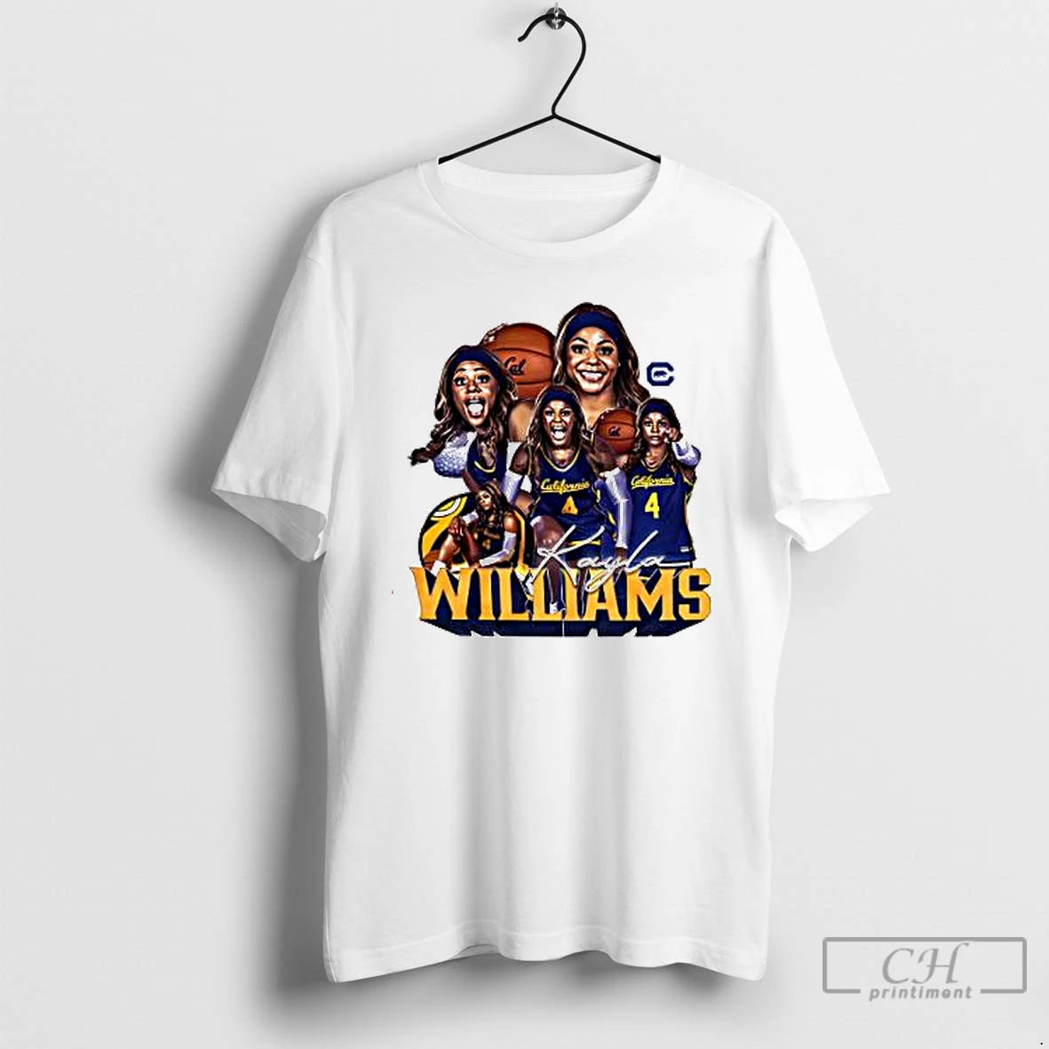 Premium Uc Berkeley Kayla Williams Ncaa Womens Basketball Graphic T Shirts Hoodie Sweatshirt | PurePodTees.com