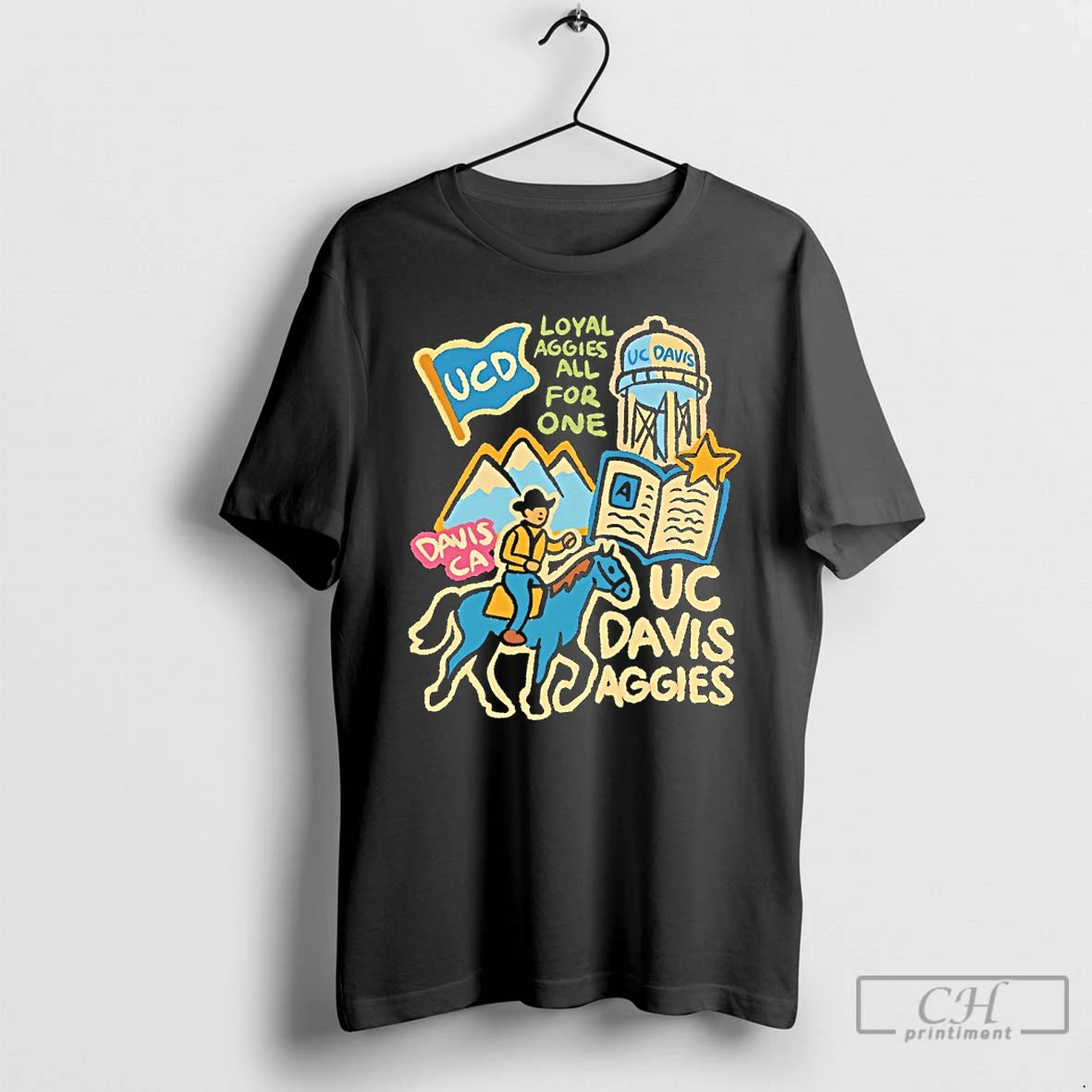 Premium Uc Davis Aggies Loyal Aggies All For One Shirt Hoodie Sweatshirt | PurePodTees.com