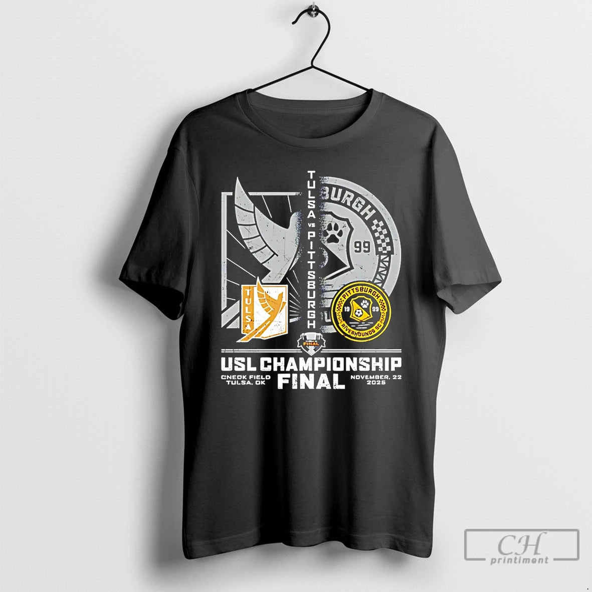 Premium Usl Championship Final Fc Tulsa Vs Pittsburgh Riverhounds Sc 2025 Shirt Hoodie Sweatshirt | PurePodTees.com