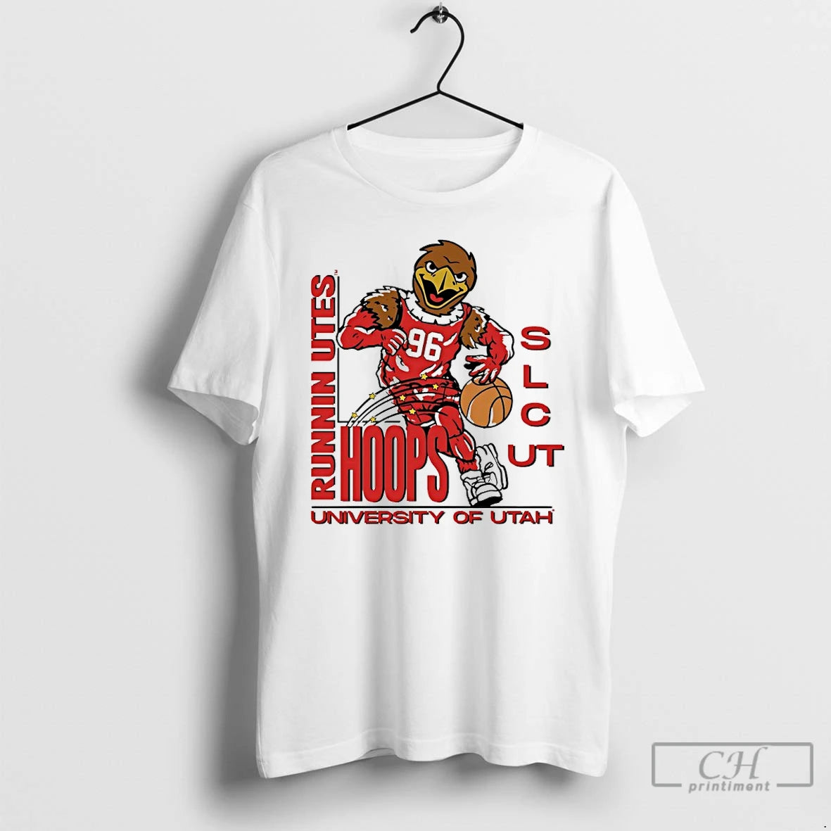 Premium University Of Utah Runnin Utes Hoops Swoop Mascot Shirt Hoodie Sweatshirt | PurePodTees.com