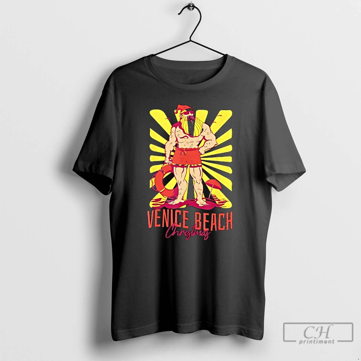 Premium Venice Beach Christmas Lifeguard T Shirts Hoodie Sweatshirt | PurePodTees.com