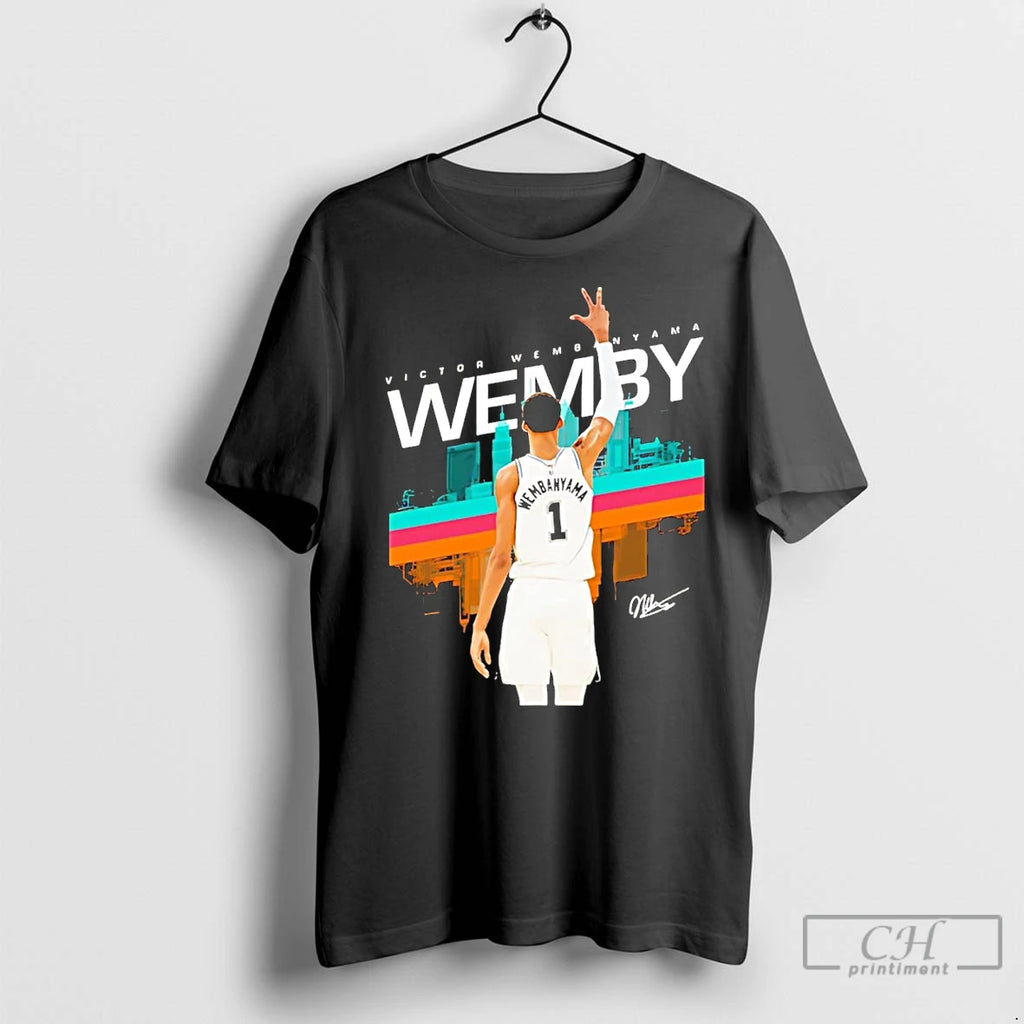 Premium Victor Wembanyama 3 Point San Antonio Spurs Shirt Hoodie Sweatshirt | PurePodTees.com