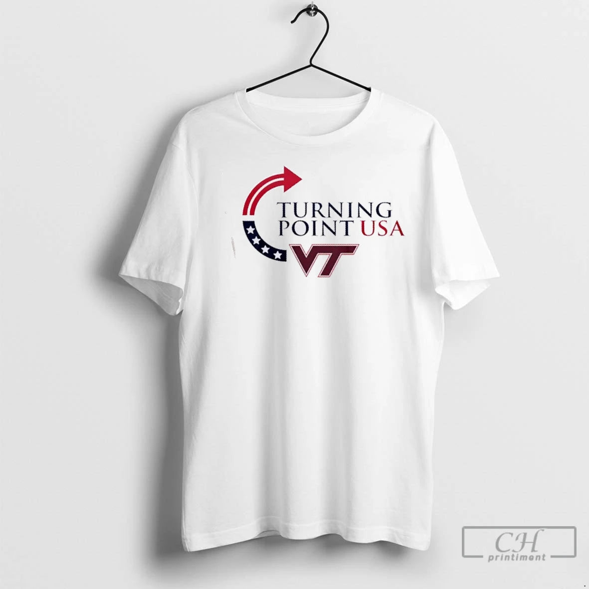 Premium Virginia Tech Hokies X Turning Point Usa Freedom Charlie Kirk 2 Sided Shirt Hoodie Sweatshirt | PurePodTees.com