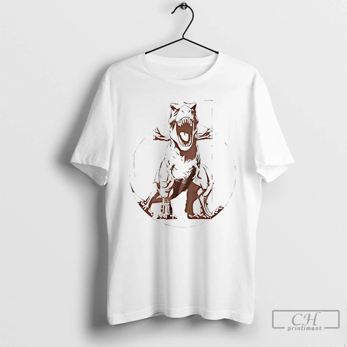 Premium Vitruvian T Rex Vintage T Shirts Hoodie Sweatshirt | PurePodTees.com