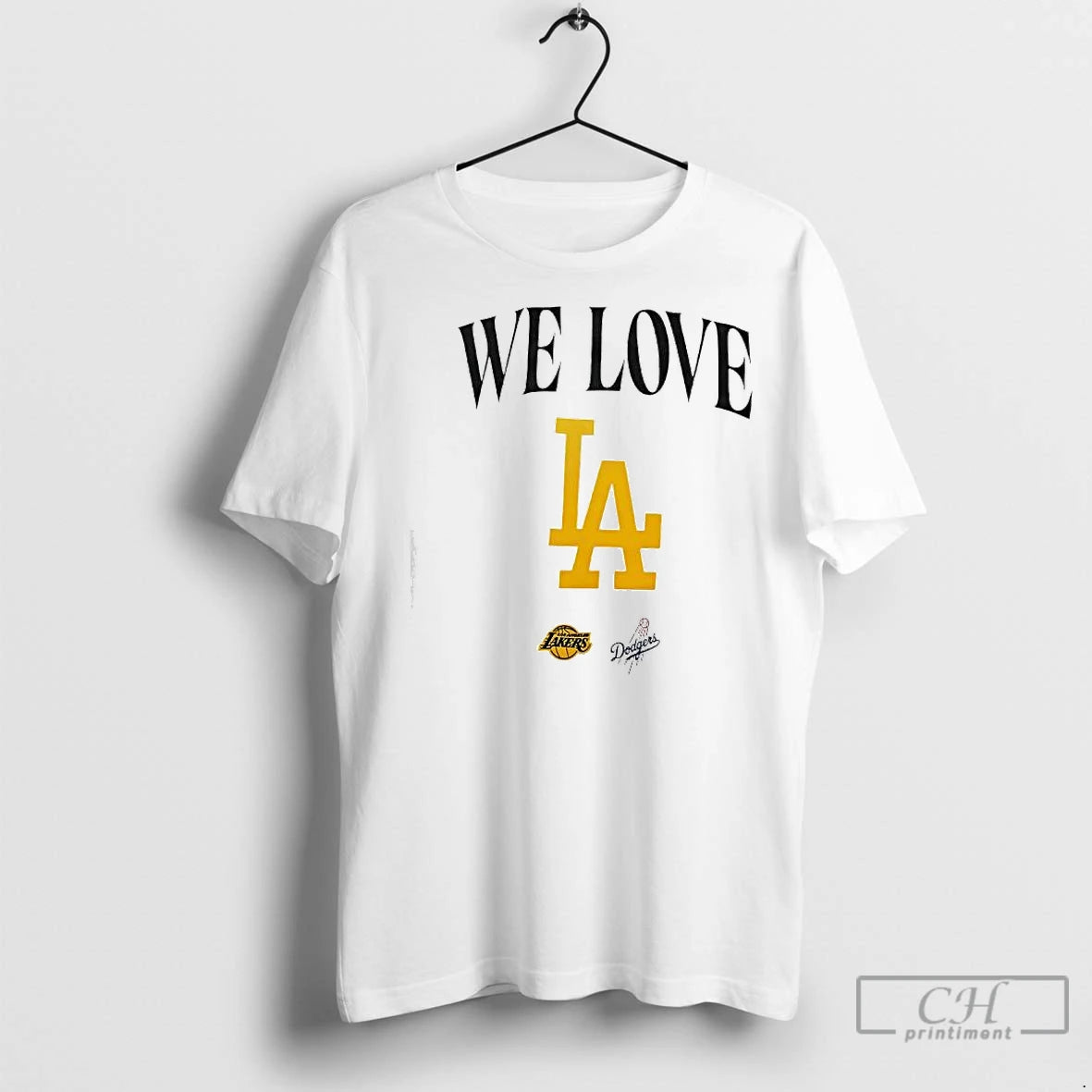 Premium We Love La Lakers And Dodgers Logo Shirt Hoodie Sweatshirt | PurePodTees.com