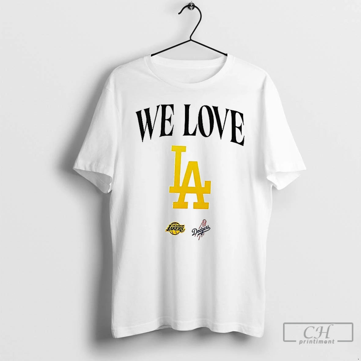 Premium We Love Los Angeles Lakers And Los Angeles Dodgers T Shirts Hoodie Sweatshirt | PurePodTees.com