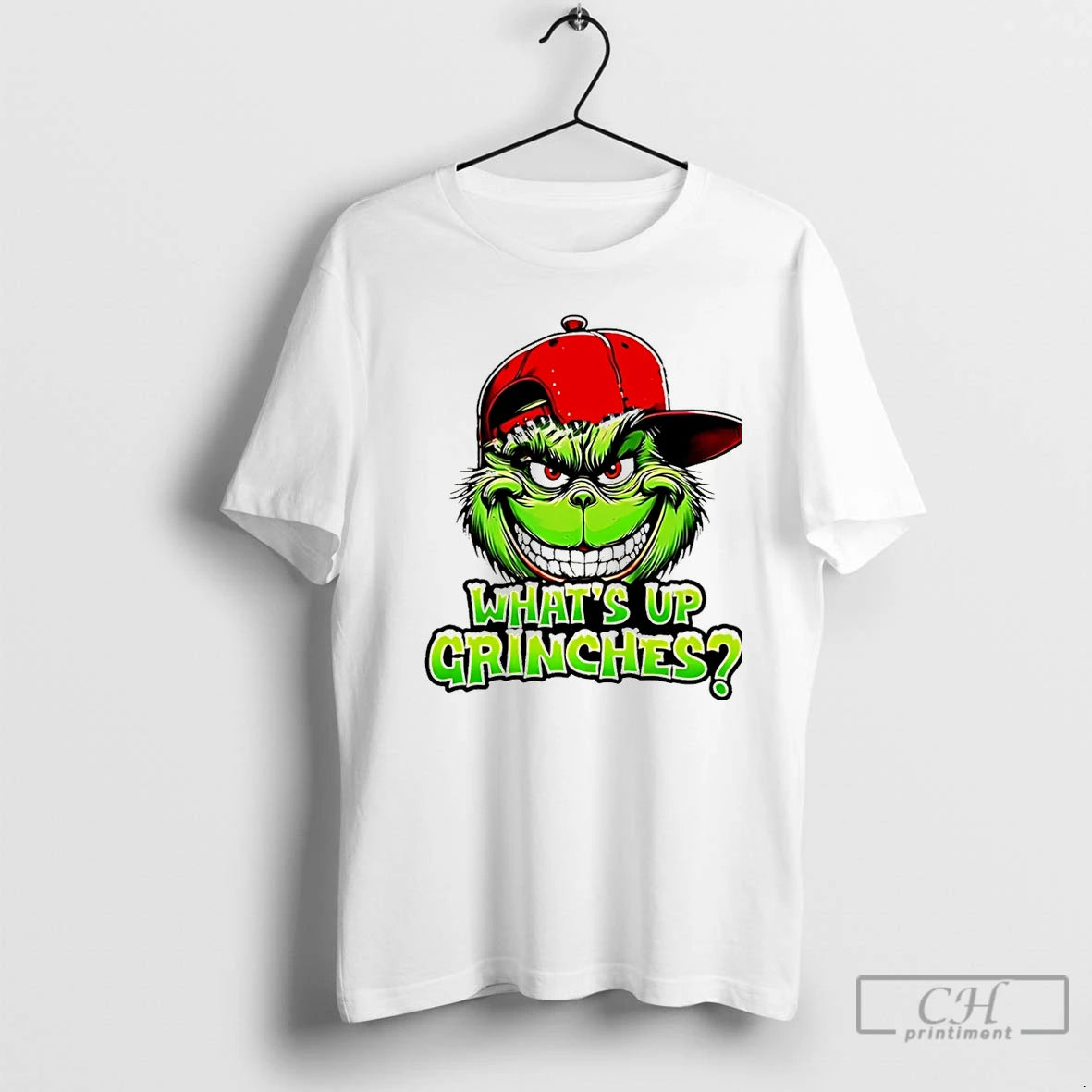 Premium Whats Up Grinches Grinch With Hat Christmas Christmas T Shirts Hoodie Sweatshirt | PurePodTees.com