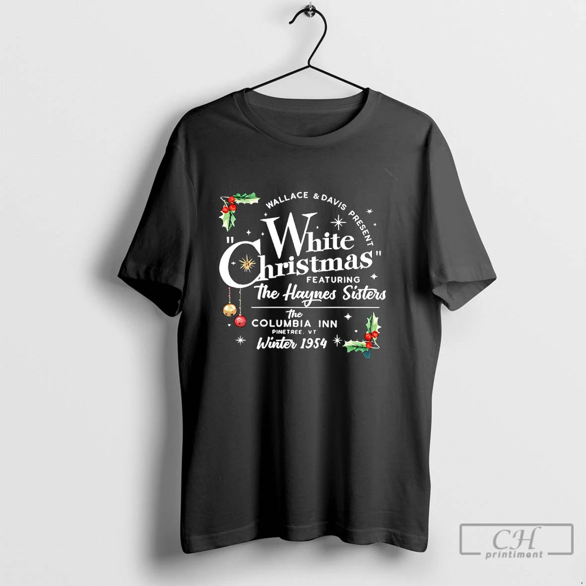 Premium White Christmas Featuring The Haynes Sisters T Shirts Hoodie Sweatshirt | PurePodTees.com