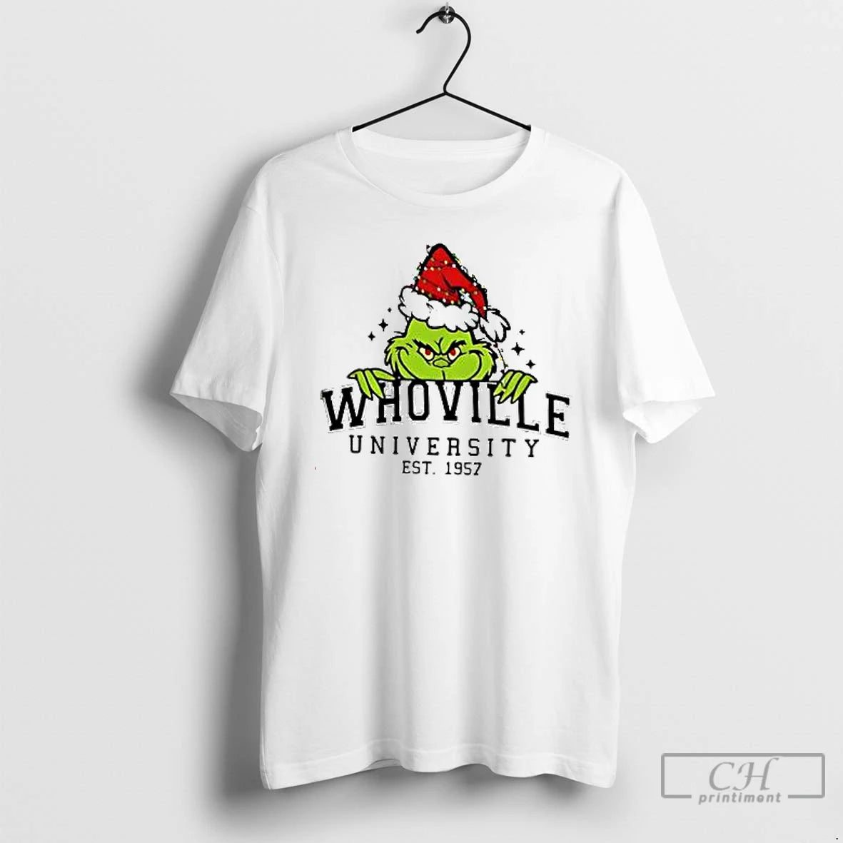 Premium Whovillee Christmas Grinch Est 1957 T Shirts Hoodie Sweatshirt | PurePodTees.com