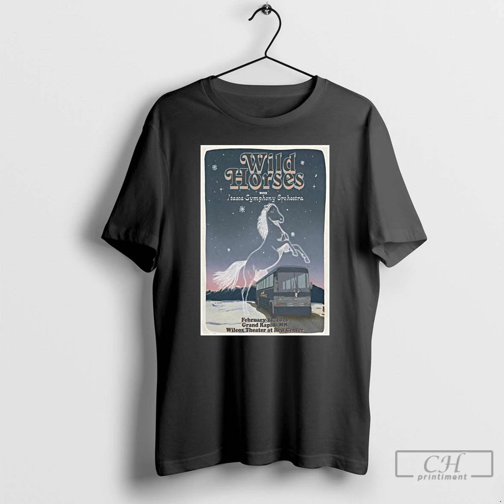 Premium Wild Horses At Wilcox Theater At Reif Center On Feb 21 2026 Long Sleve Shirt Hoodie Sweatshirt | PurePodTees.com