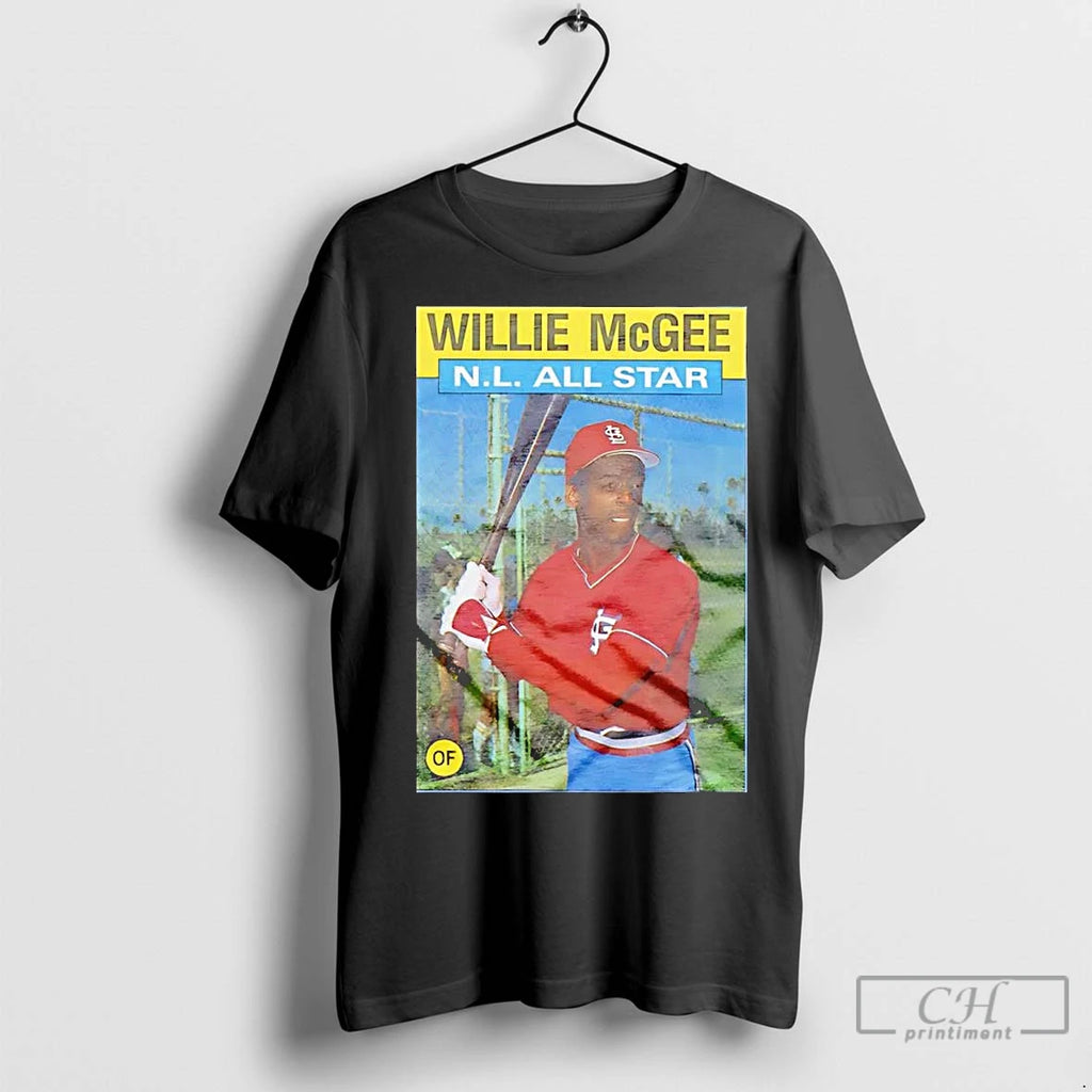 Premium Willie Mcgee Nl All Star Topps Baseball Shirt Hoodie Sweatshirt | PurePodTees.com