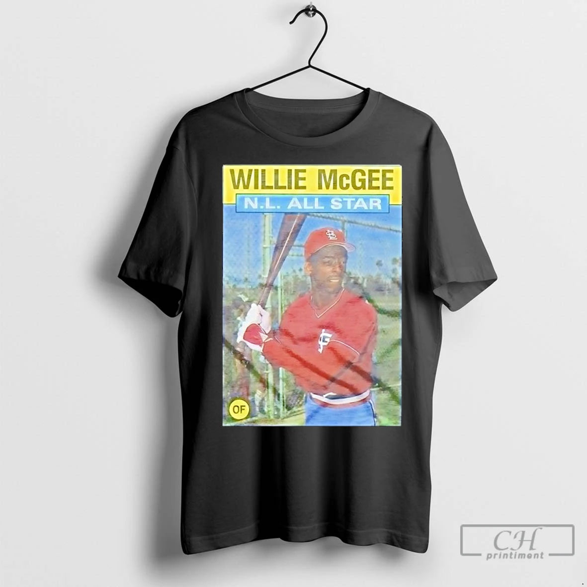 Premium Willie Mcgee St Louis Cardinals 1986 Topps Baseball Shirt Hoodie Sweatshirt | PurePodTees.com