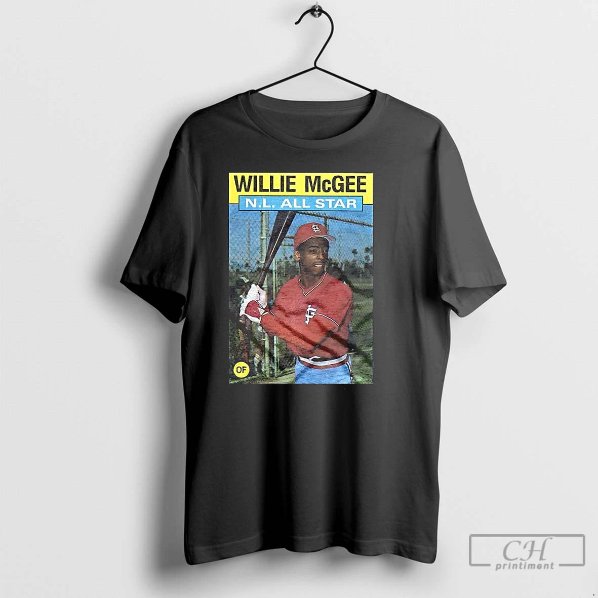 Premium Willie Mcgee St Louis Cardinals Baseball 1986 Topps Cards Nl All Star T Shirts Hoodie Sweatshirt | PurePodTees.com