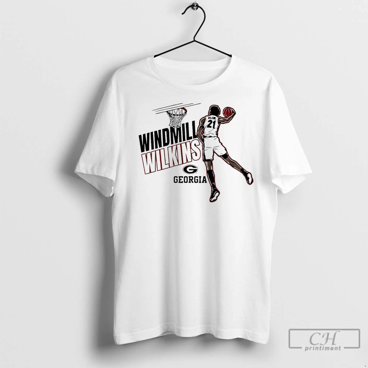 Premium Windmill Jake Wilkins Georgia Bulldogs Basketball Shirt Hoodie Sweatshirt | PurePodTees.com