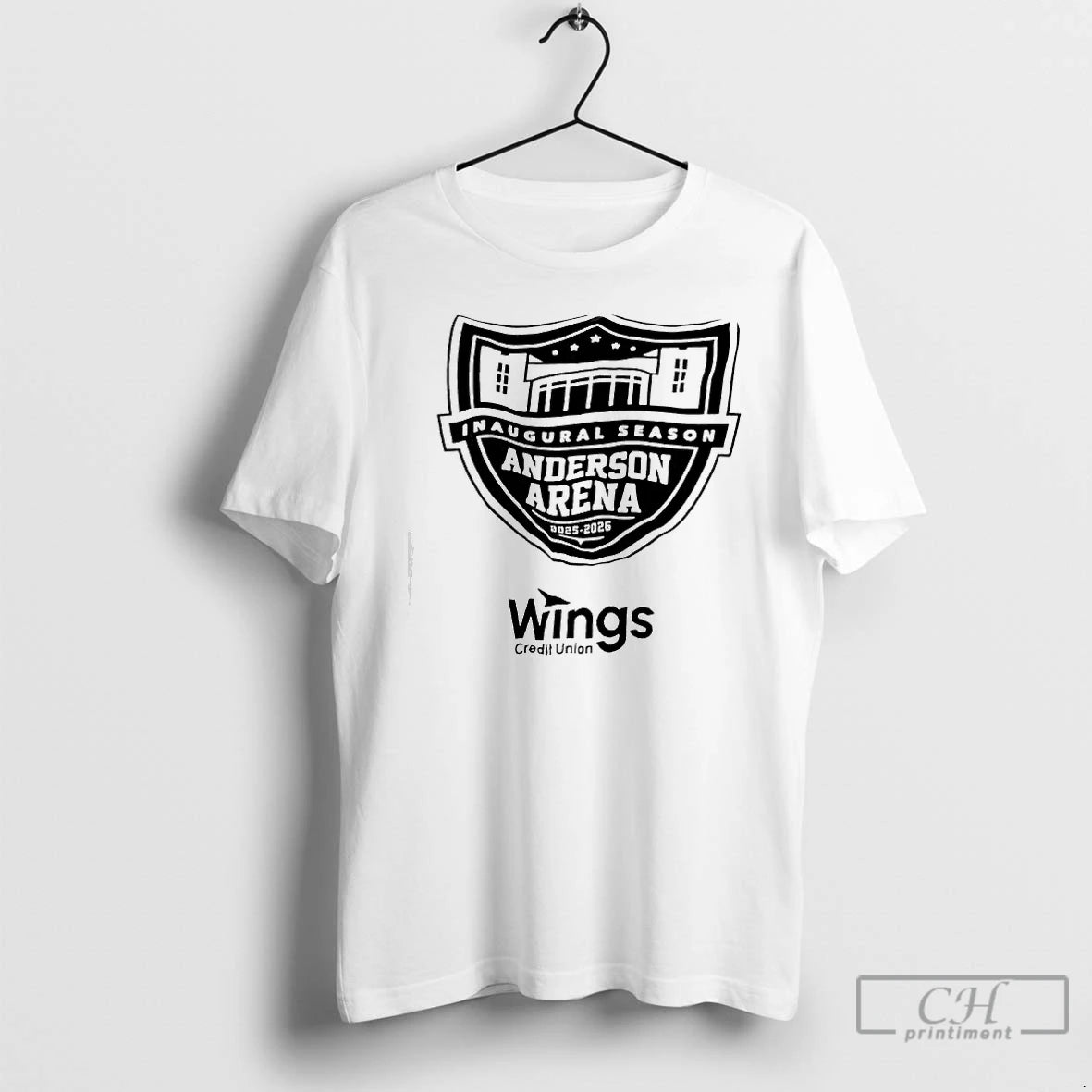 Premium Wings Anderson Arena Inaugural Season 2025 2026 Logo T Shirts Hoodie Sweatshirt | PurePodTees.com