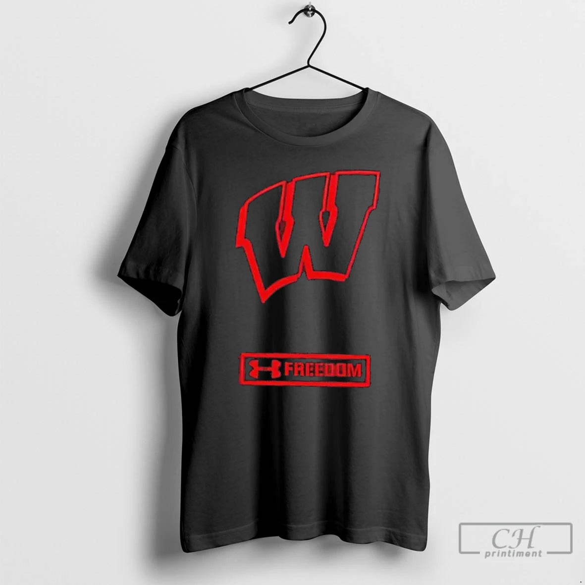 Premium Wisconsin Badgers Freedom United In Service 2 Sided T Shirts Hoodie Sweatshirt | PurePodTees.com