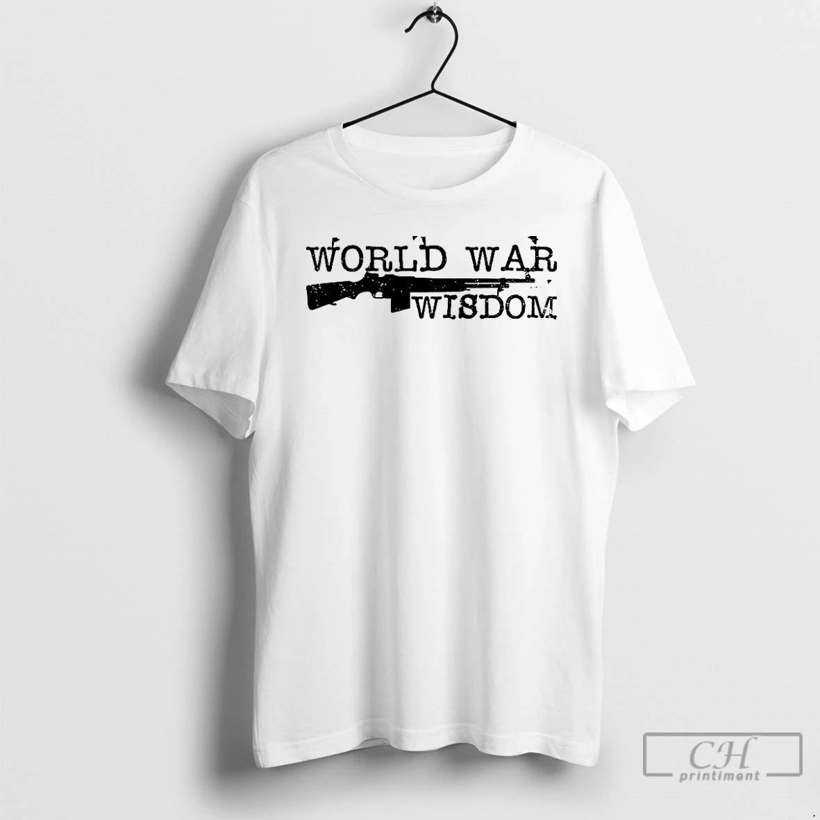 Premium World War Wisdom Rifle Silhouette T Shirts Hoodie Sweatshirt | PurePodTees.com