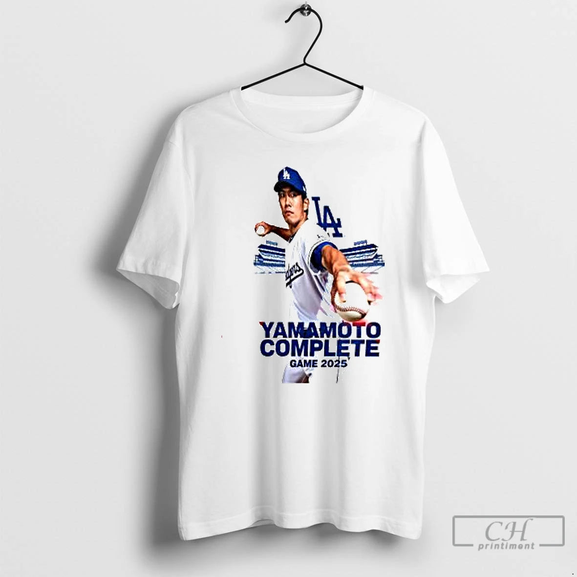 Premium Yamamoto Complete Game 2025 Los Angeles Dodgers T Shirts Hoodie Sweatshirt | PurePodTees.com