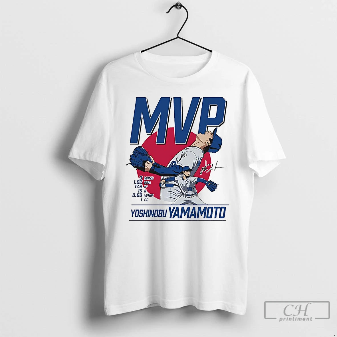 Premium Yoshinobu Yamamato Series Mvp T Shirts Hoodie Sweatshirt | PurePodTees.com