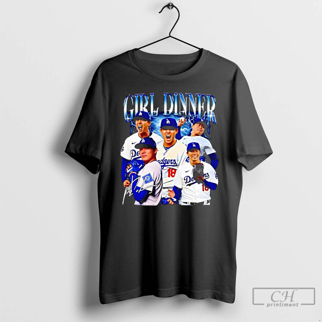 Premium Yoshinobu Yamamoto Dodgers Signature T Shirts Hoodie Sweatshirt | PurePodTees.com