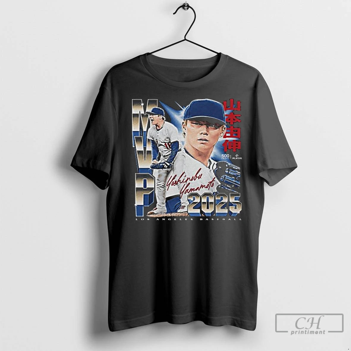 Premium Yoshinobu Yamamoto Los Angeles D 2025 Champs Mvp Long Sleve Shirt Hoodie Sweatshirt | PurePodTees.com