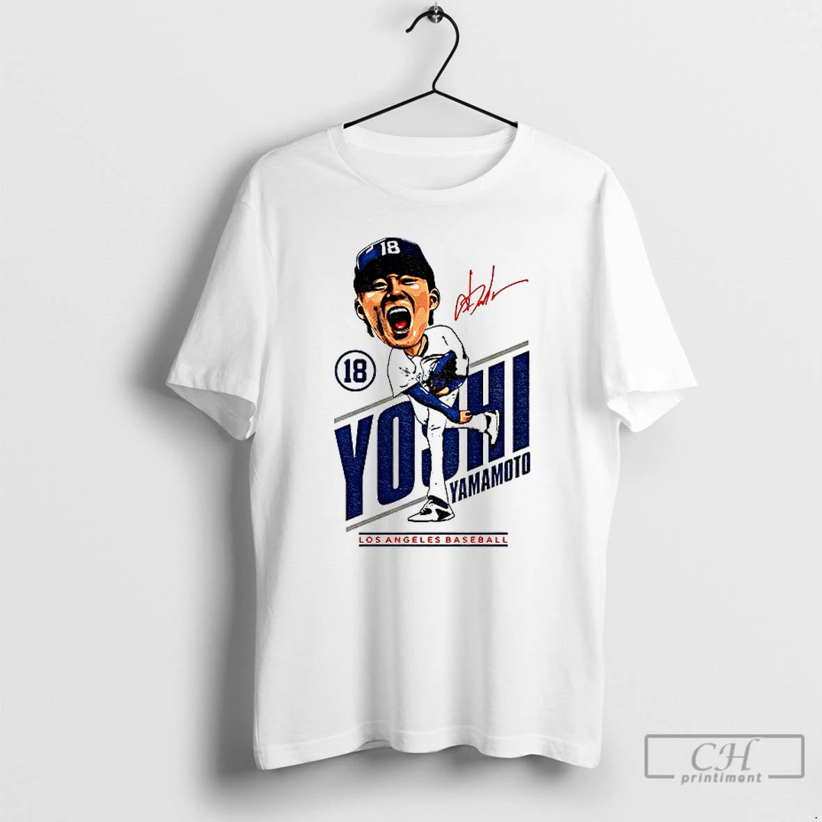 Premium Yoshinobu Yamamoto Mvp Big Head Signature Los Angeles Dodgers Mlb 2025 World Series Shirt Hoodie Sweatshirt