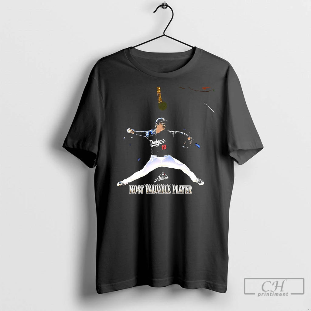 Premium Yoshinobu Yamamoto World Series 2025 Most Valuable Player Two Sided Mugs And Shirt Hoodie Sweatshirt