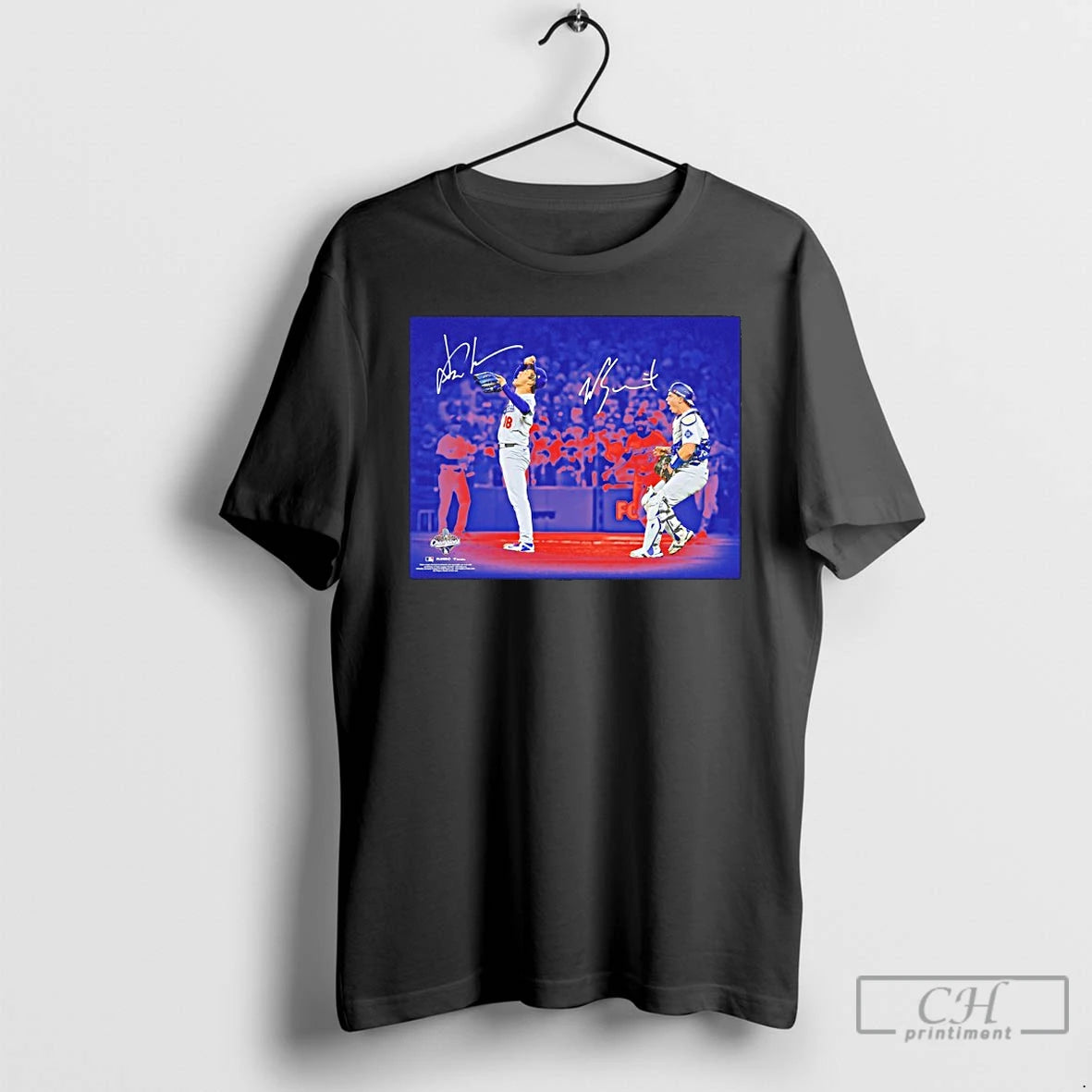 Premium Yoshinobu Yamamoto And Will Smith Dodgers 2025 Mlb World Series Champions Autographed T Shirts Hoodie Sweatshirt