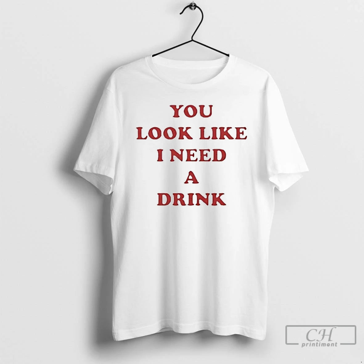 Premium You Look Like I Need A Drink Circle Shirt Hoodie Sweatshirt | PurePodTees.com