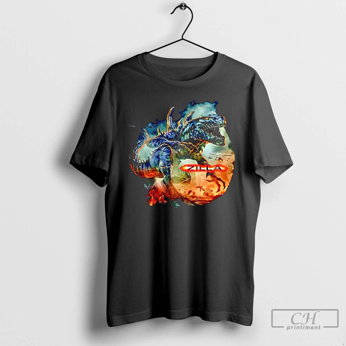 Premium Zilla Monster Mania T Shirts Hoodie Sweatshirt | PurePodTees.com
