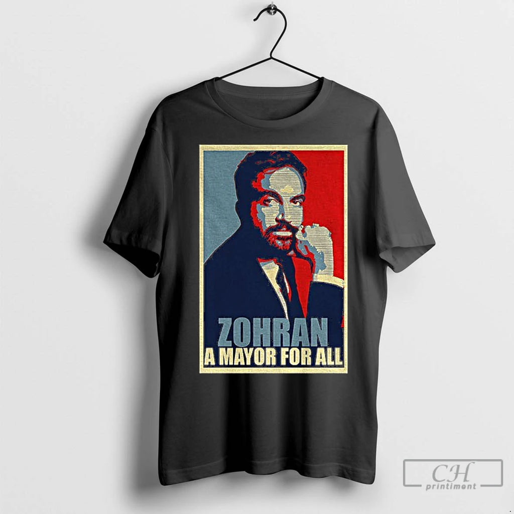 Premium Zohran Mamdani Political Nyc Election A Mayor For All Shirt Hoodie Sweatshirt | PurePodTees.com