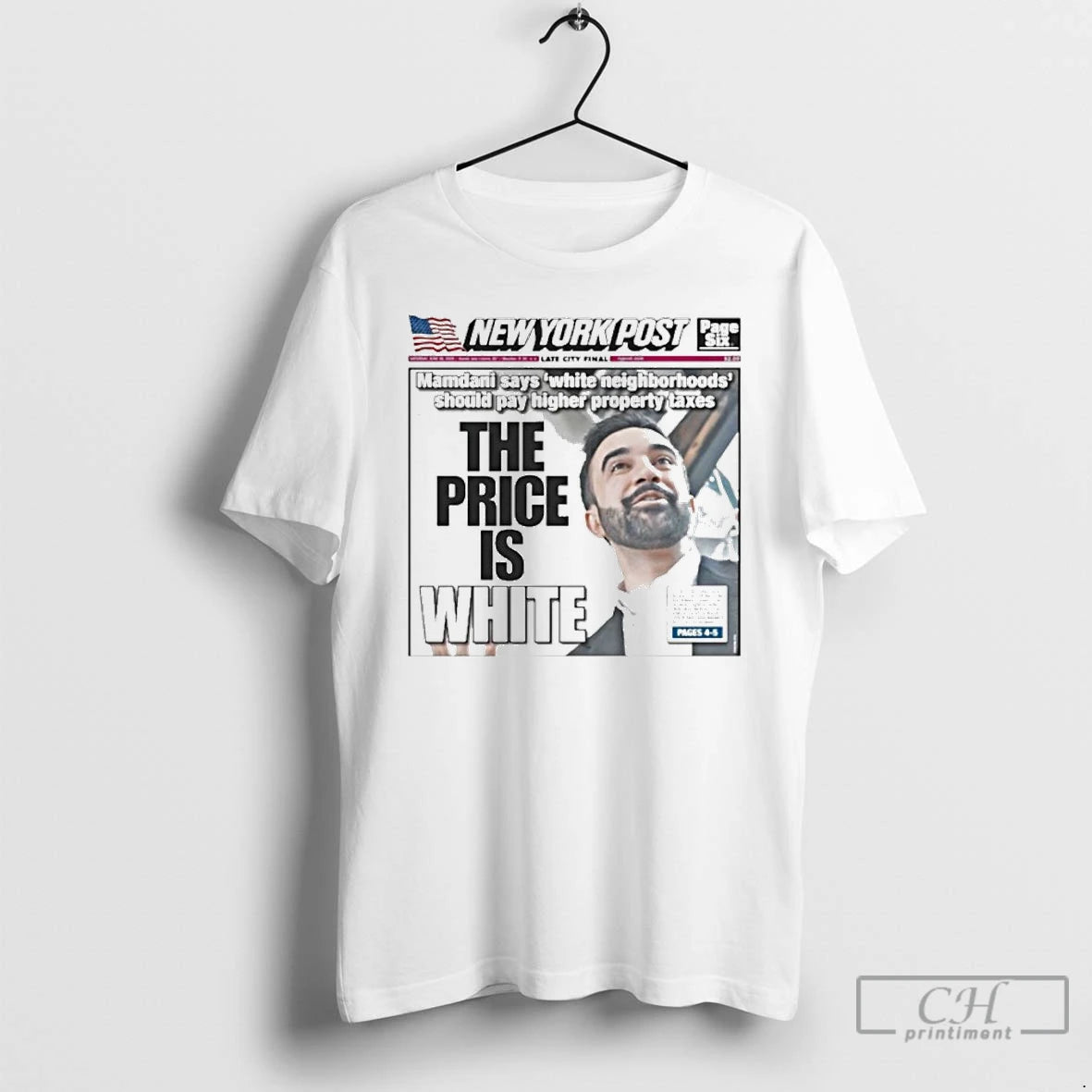 Premium Zohran Mamdani White Neighborhoods The Price Is T Shirts Hoodie Sweatshirt | PurePodTees.com