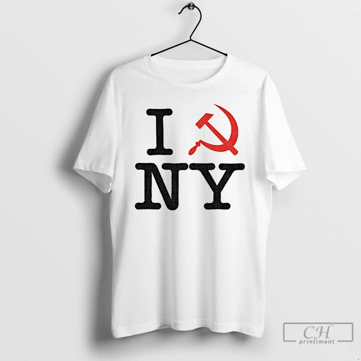 Premium Lhuciioq I Love New York Emblem Of The Communist Party Political T Shirts Hoodie Sweatshirt | PurePodTees.com