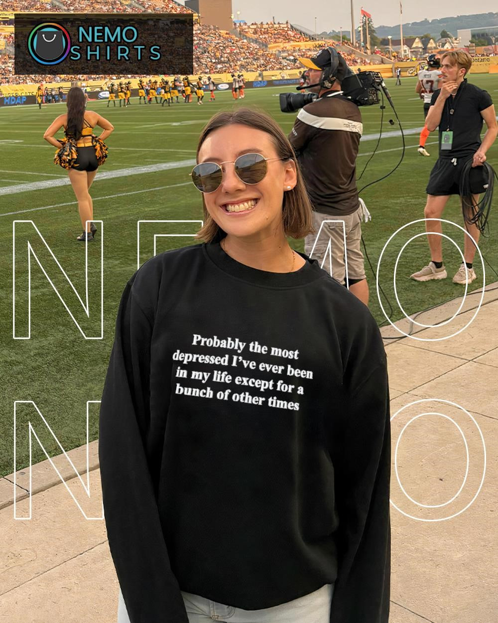 Probably the most depressed I’ve ever been in my life except a bunch of other times text shirt