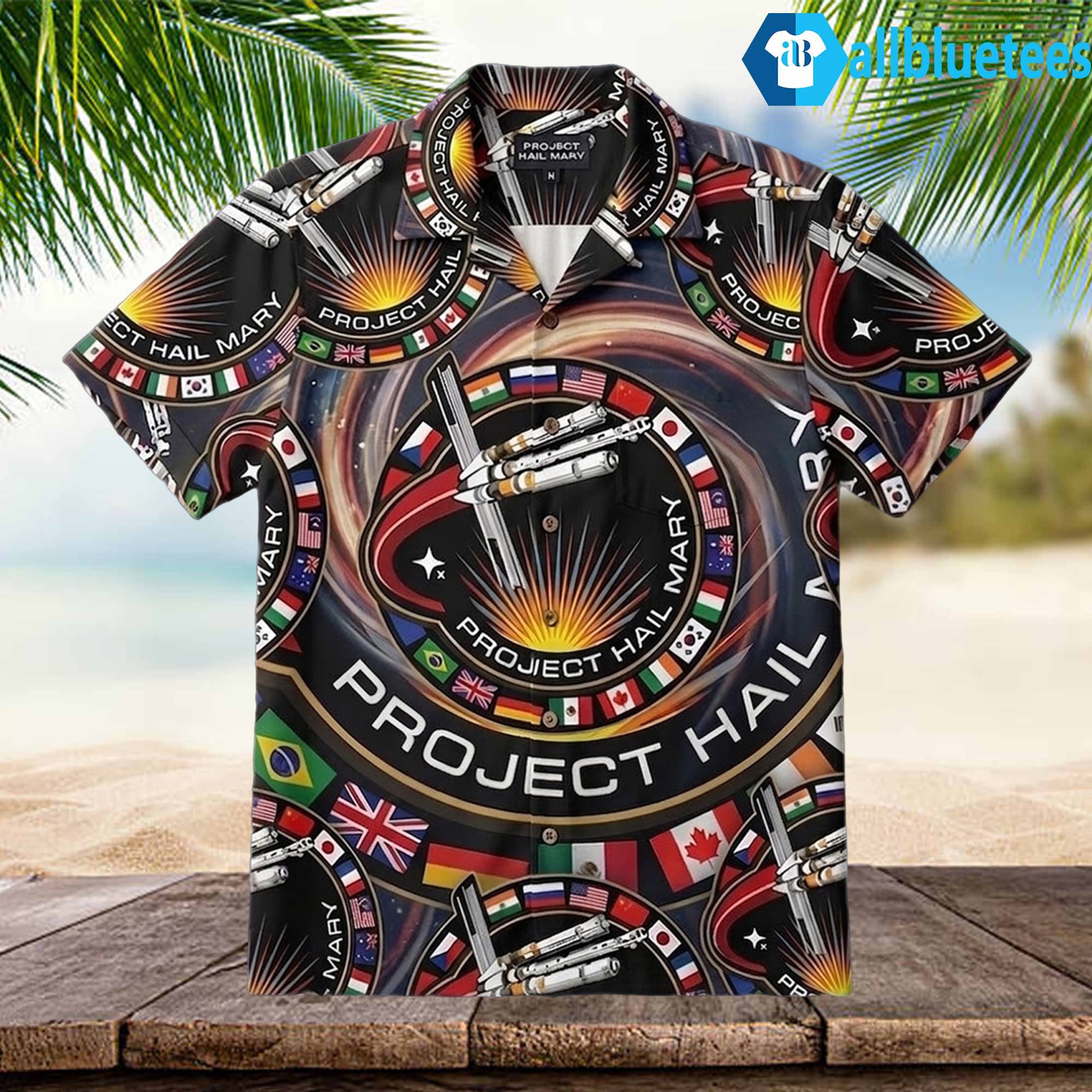Project Hail Mary Ryland Grace Mission Patch Hawaiian Shirt