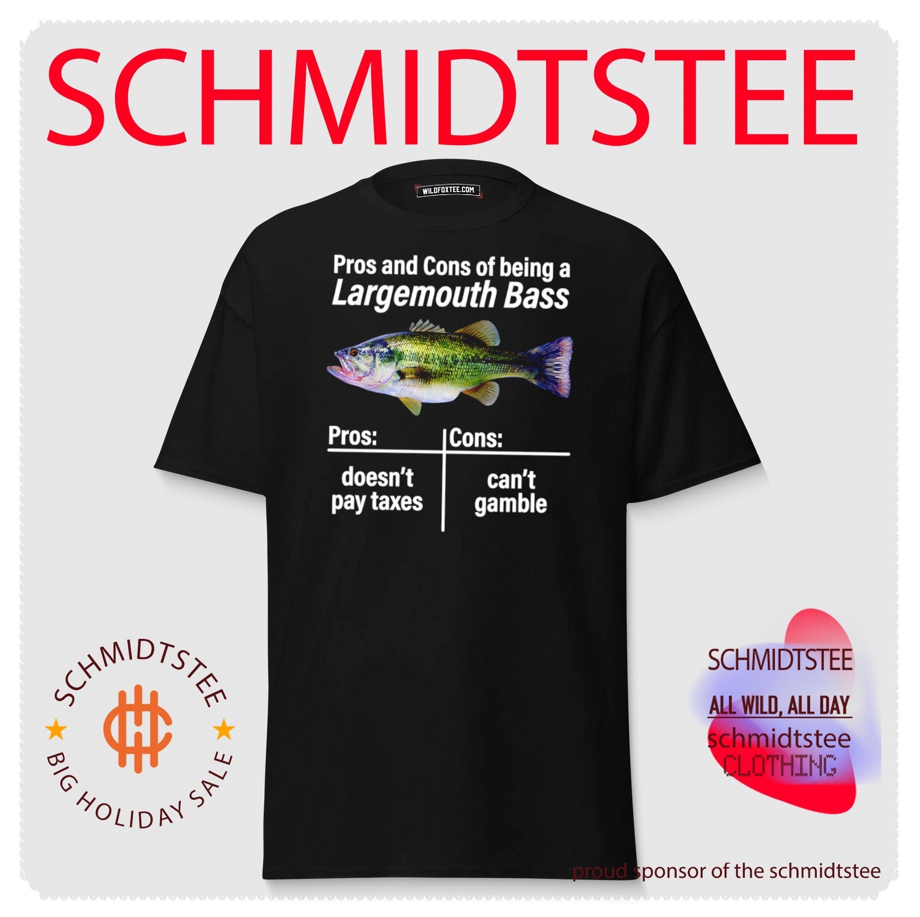 Pros and Cons of Being a Largemouth Bass shirt