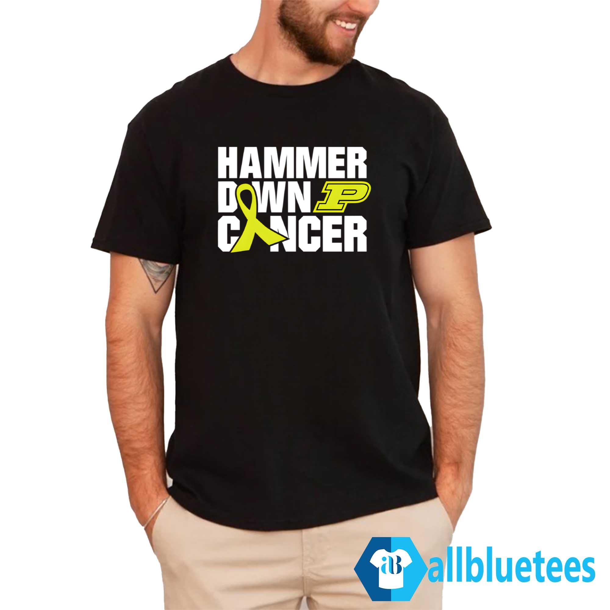 Purdue Hammer Down Cancer Shirt