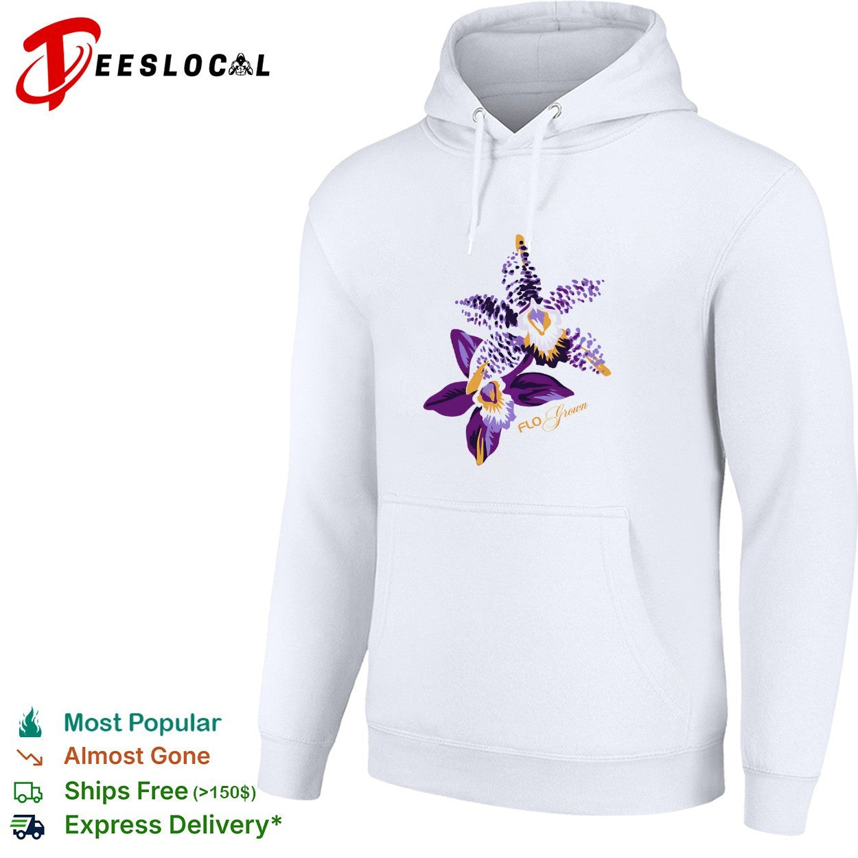 Purple orchid flowers FloGrown shirt