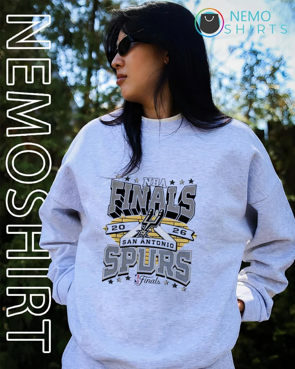 NBA Finals 2026 San Antonio Spurs collage logo shirt