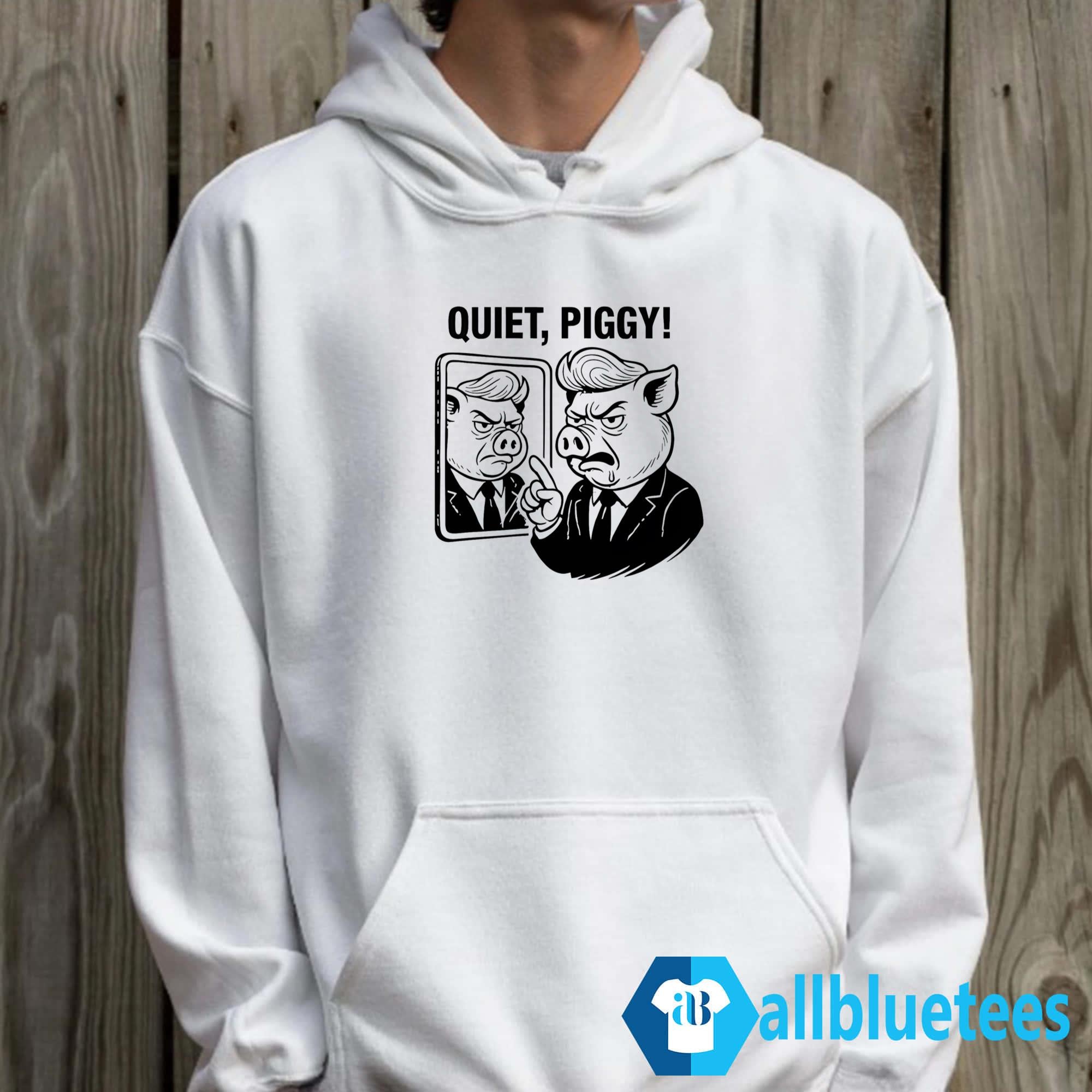 Quiet Piggy Pointing Angrily Trump Shirt